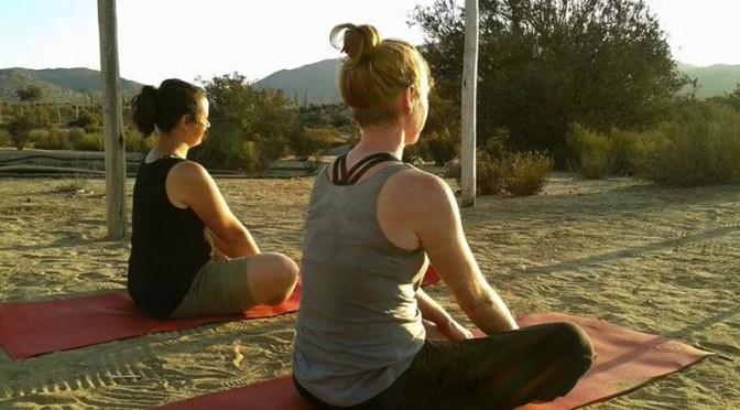 The Best Time Ever in the Desert Doing Yoga!